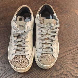P448 Leopard Print Sneakers